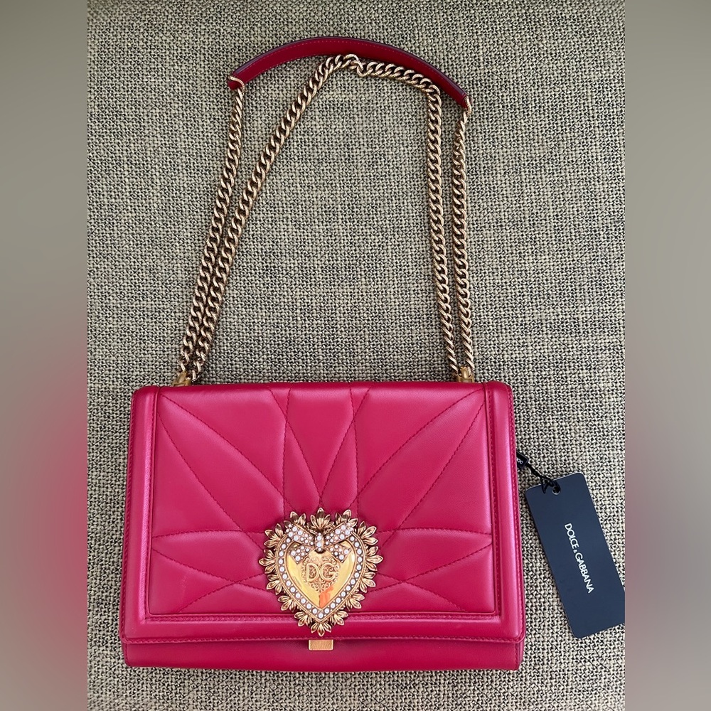 DOLCE AND GABANA Red Devotion bag